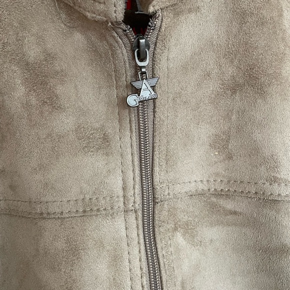 Suede Leather Bomber Jacket GA Milano Made in Italy Men’s Large - Picture 6 of 16